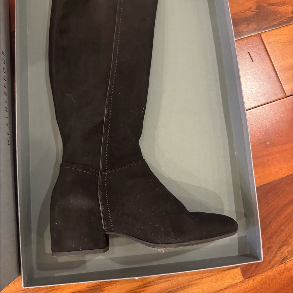 Aquatalia grey zip up boots worn once